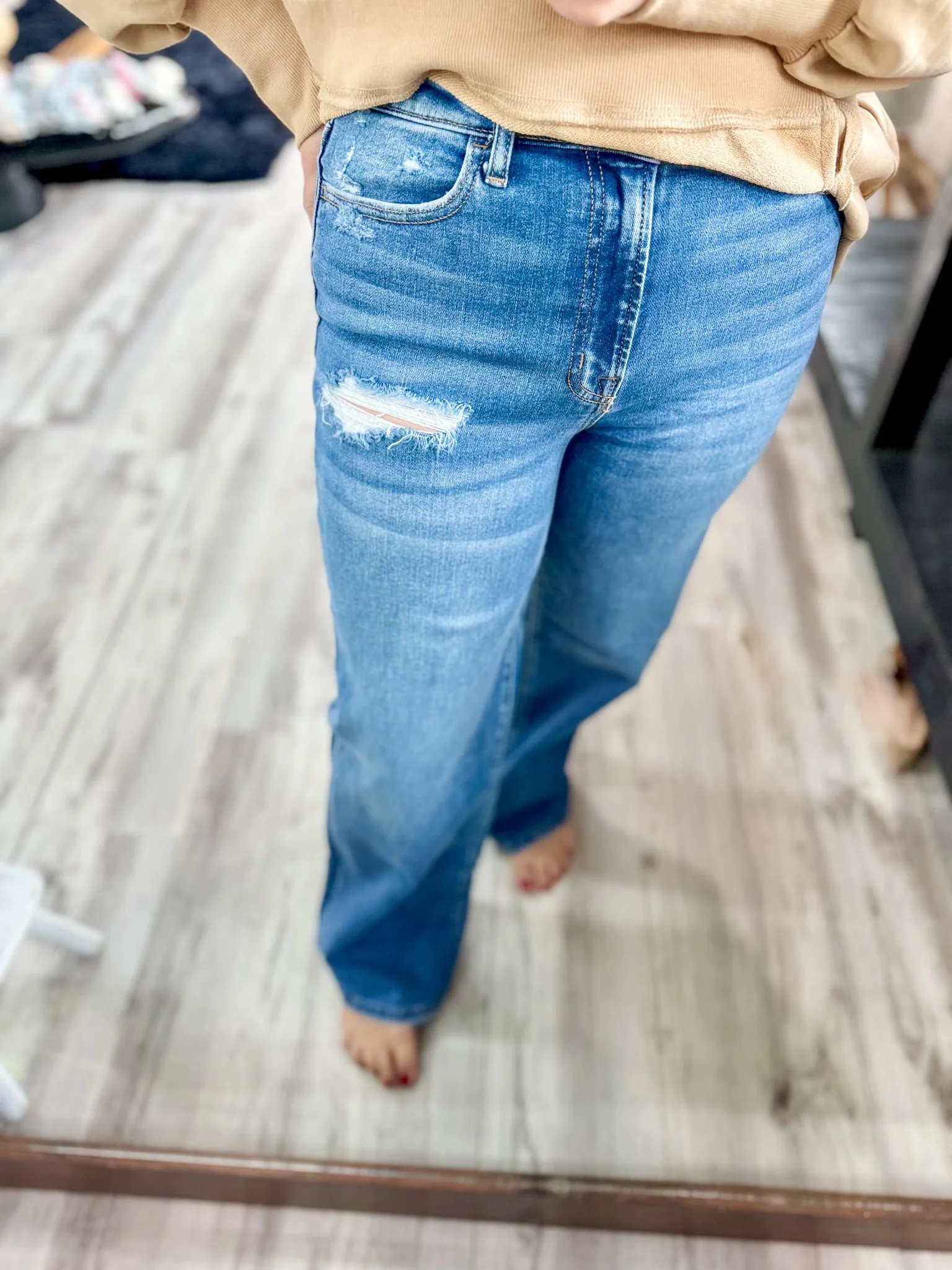 Medium Wash Denim Jeans