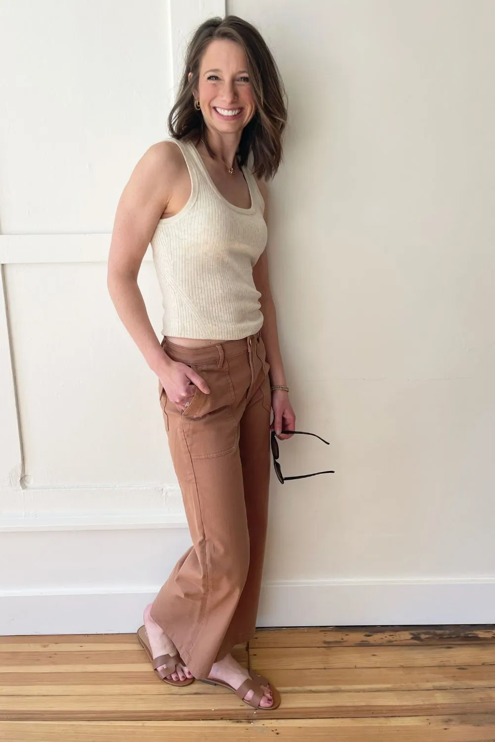 Meg Wide Leg Jeans W/ Pork Chop Pkts