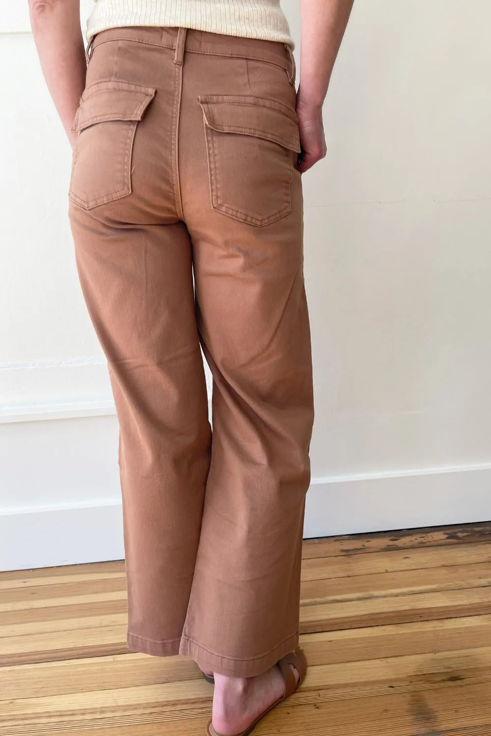 Meg Wide Leg Jeans W/ Pork Chop Pkts
