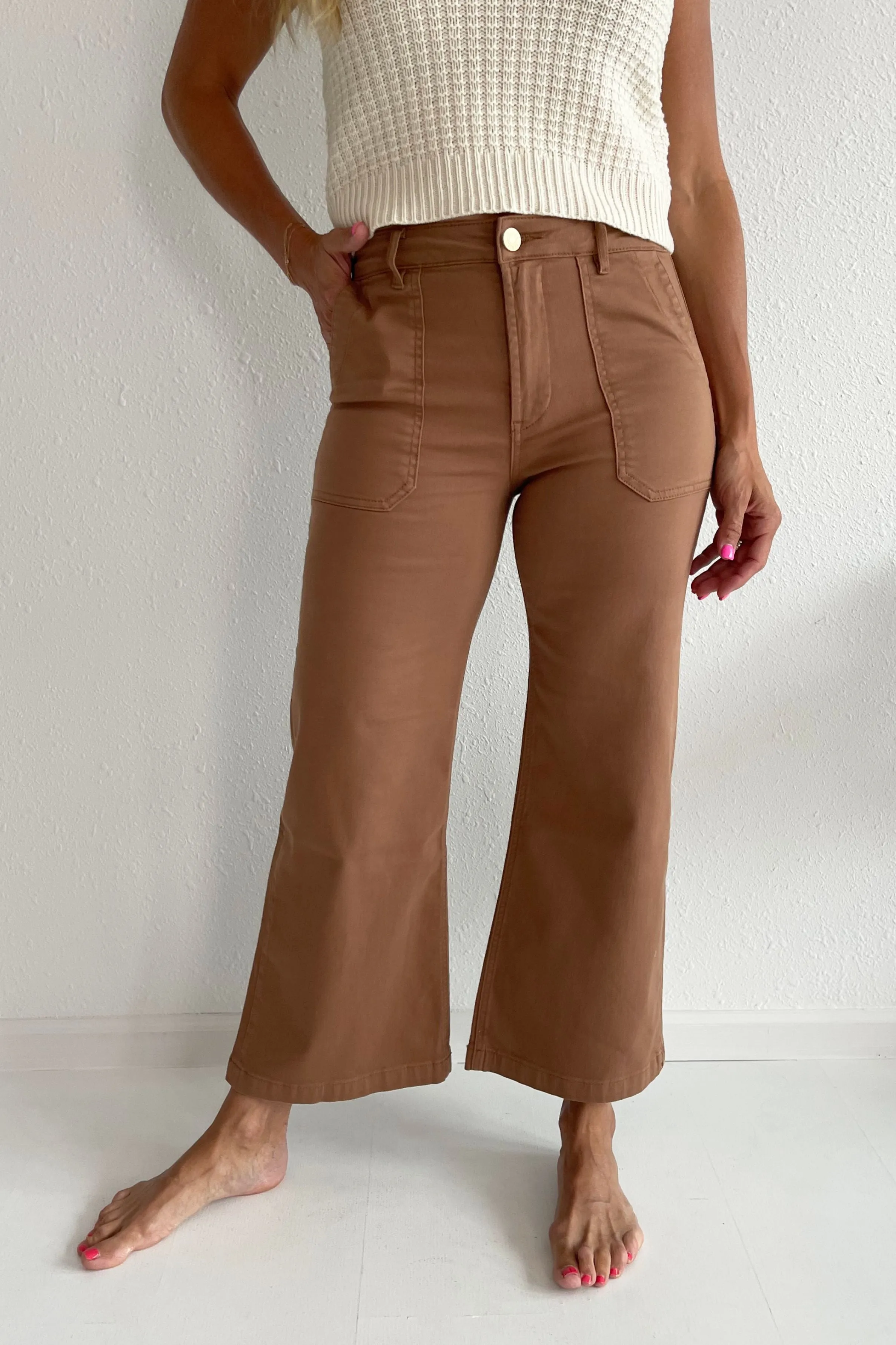 Meg Wide Leg Jeans W/ Pork Chop Pkts