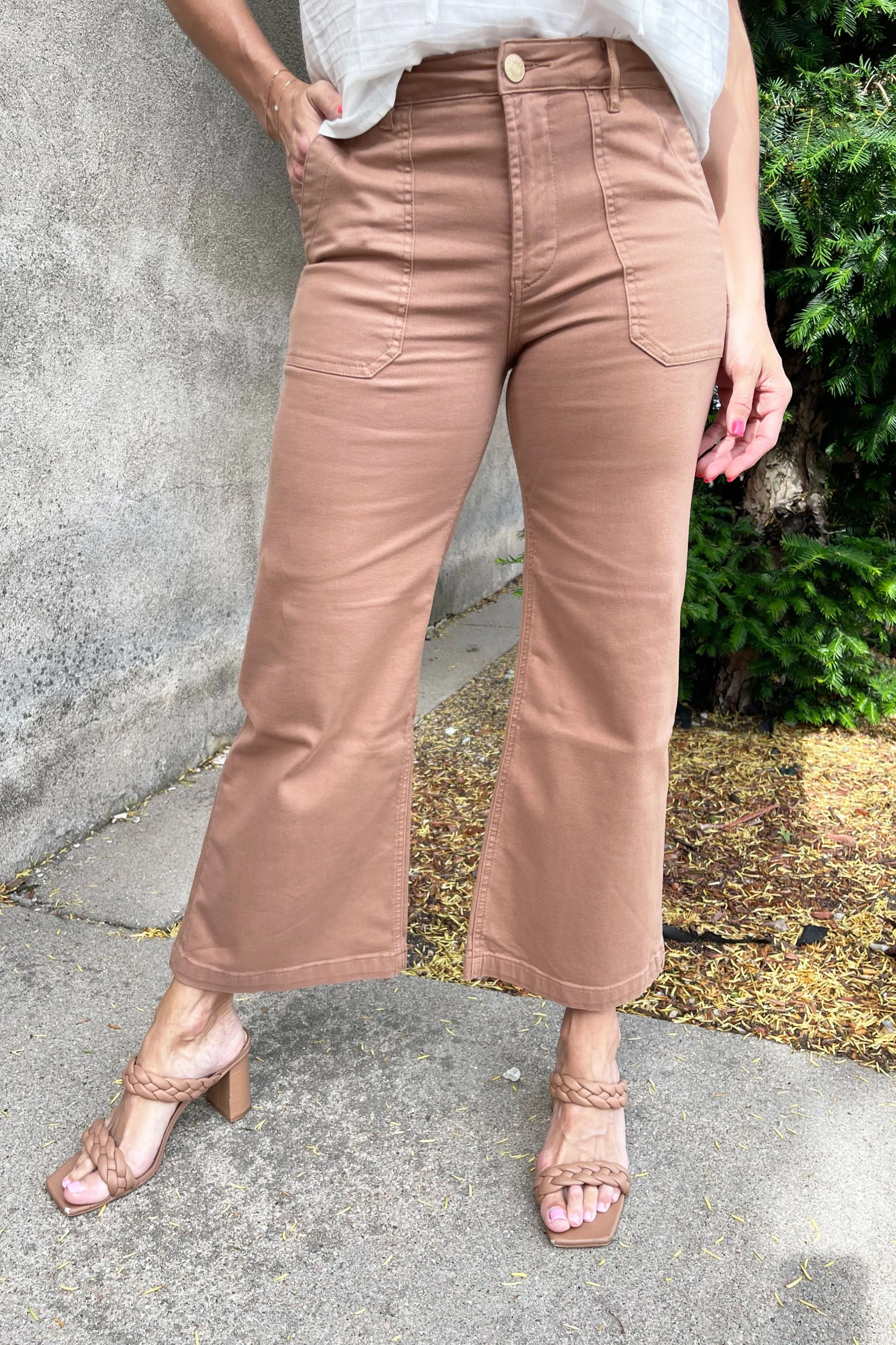 Meg Wide Leg Jeans W/ Pork Chop Pkts