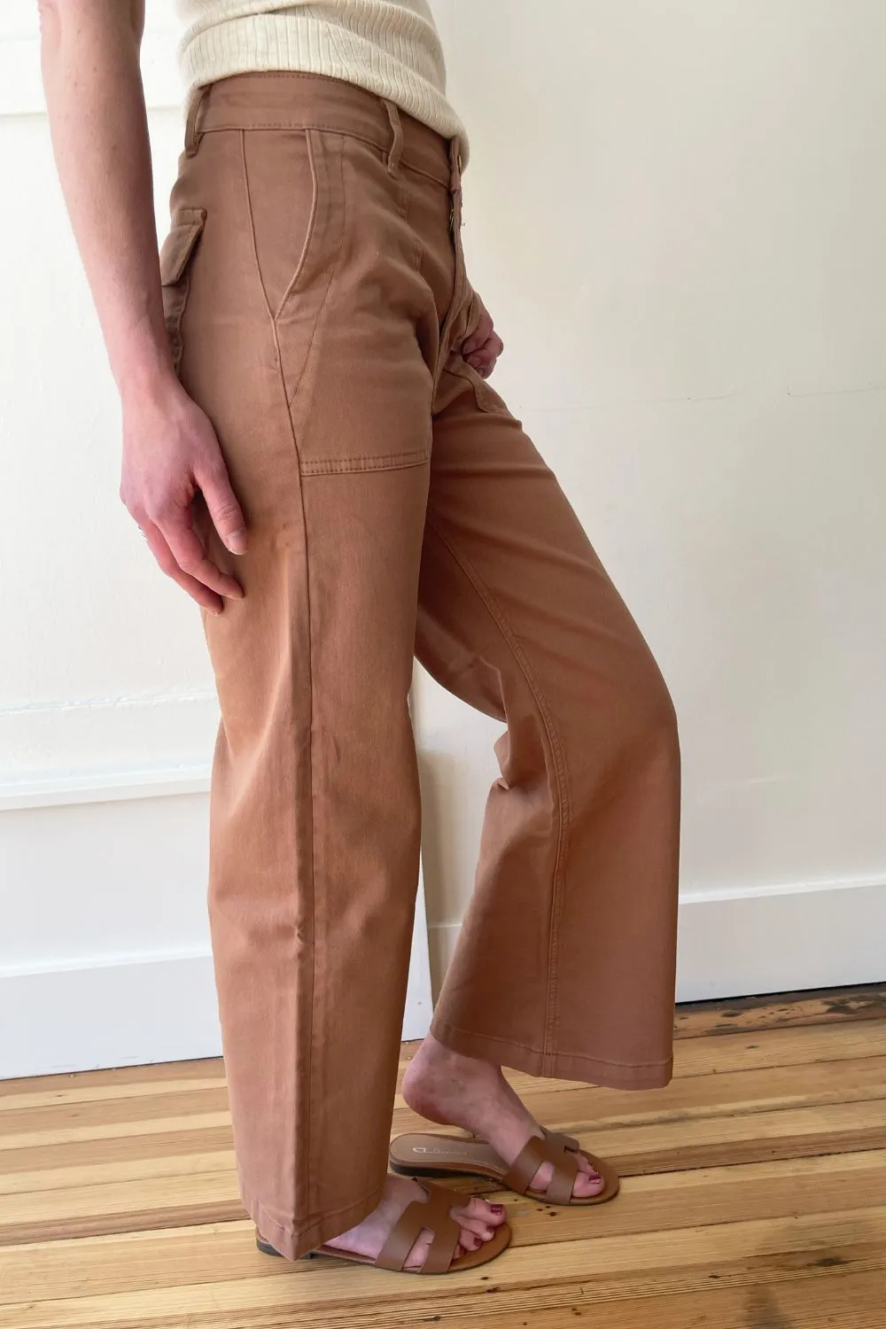 Meg Wide Leg Jeans W/ Pork Chop Pkts