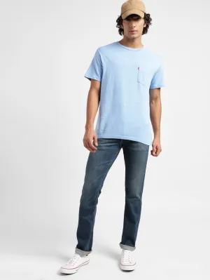 Men's 65504 Blue Skinny Fit Mid Rise Jeans