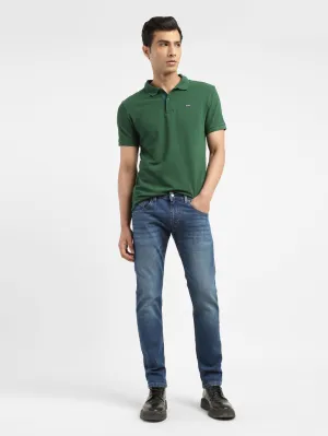 Men's 65504 Blue Skinny Fit Mid Rise Jeans