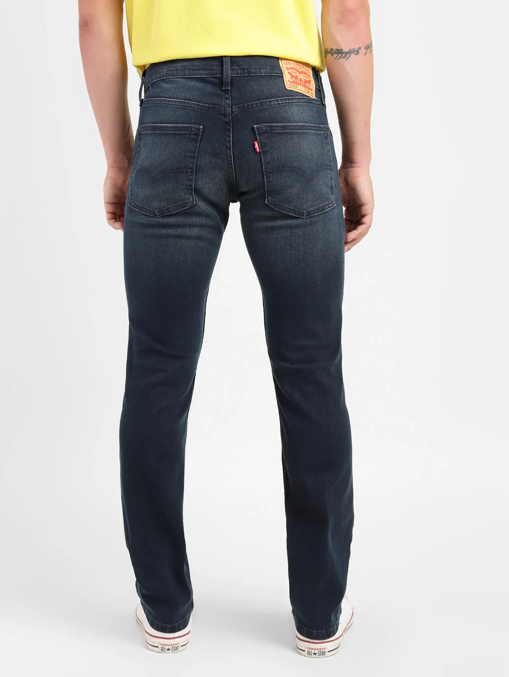 Men's 65504 Blue Skinny Fit Mid Rise Jeans