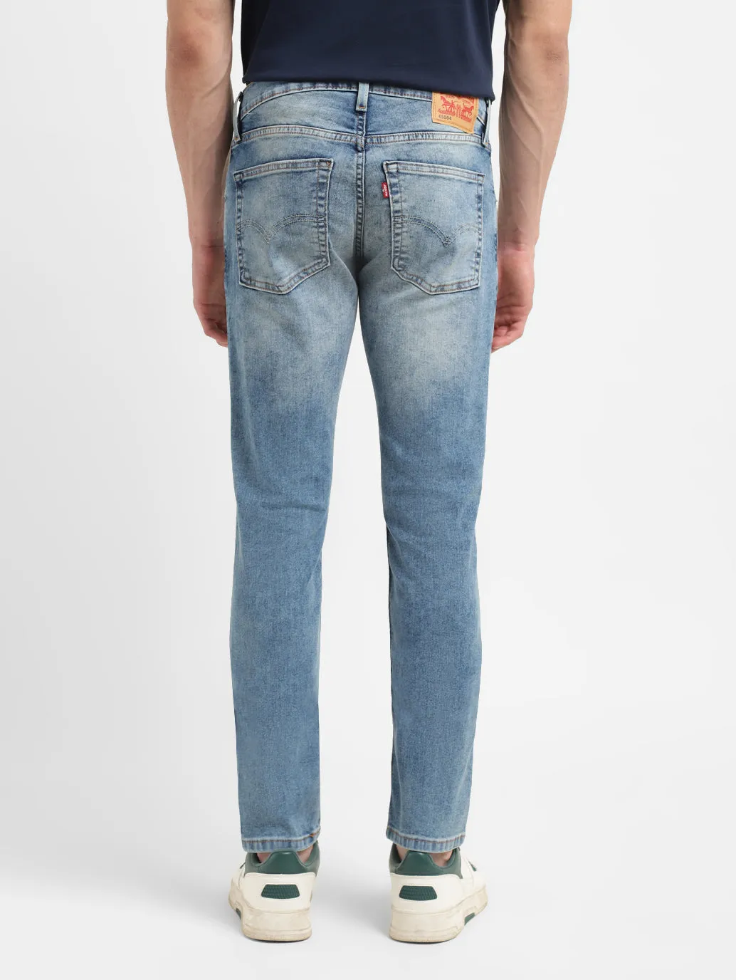 Men's 65504 Blue Skinny Fit Mid Rise Jeans