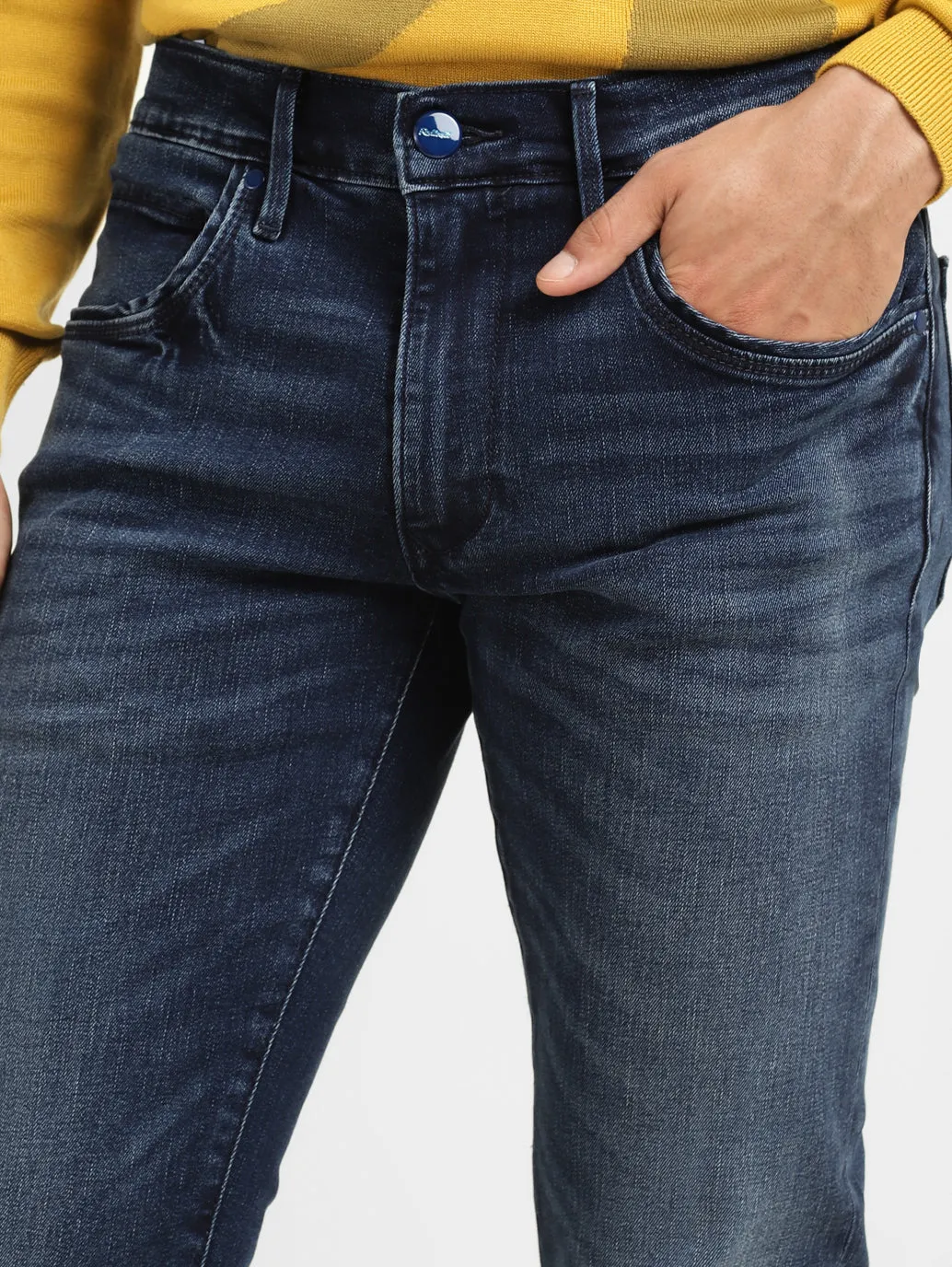 Men's 65504 Dark Indigo Skinny Fit Mid Rise Jeans