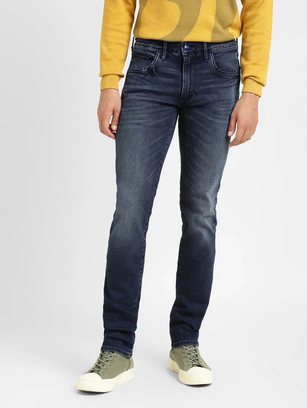 Men's 65504 Dark Indigo Skinny Fit Mid Rise Jeans