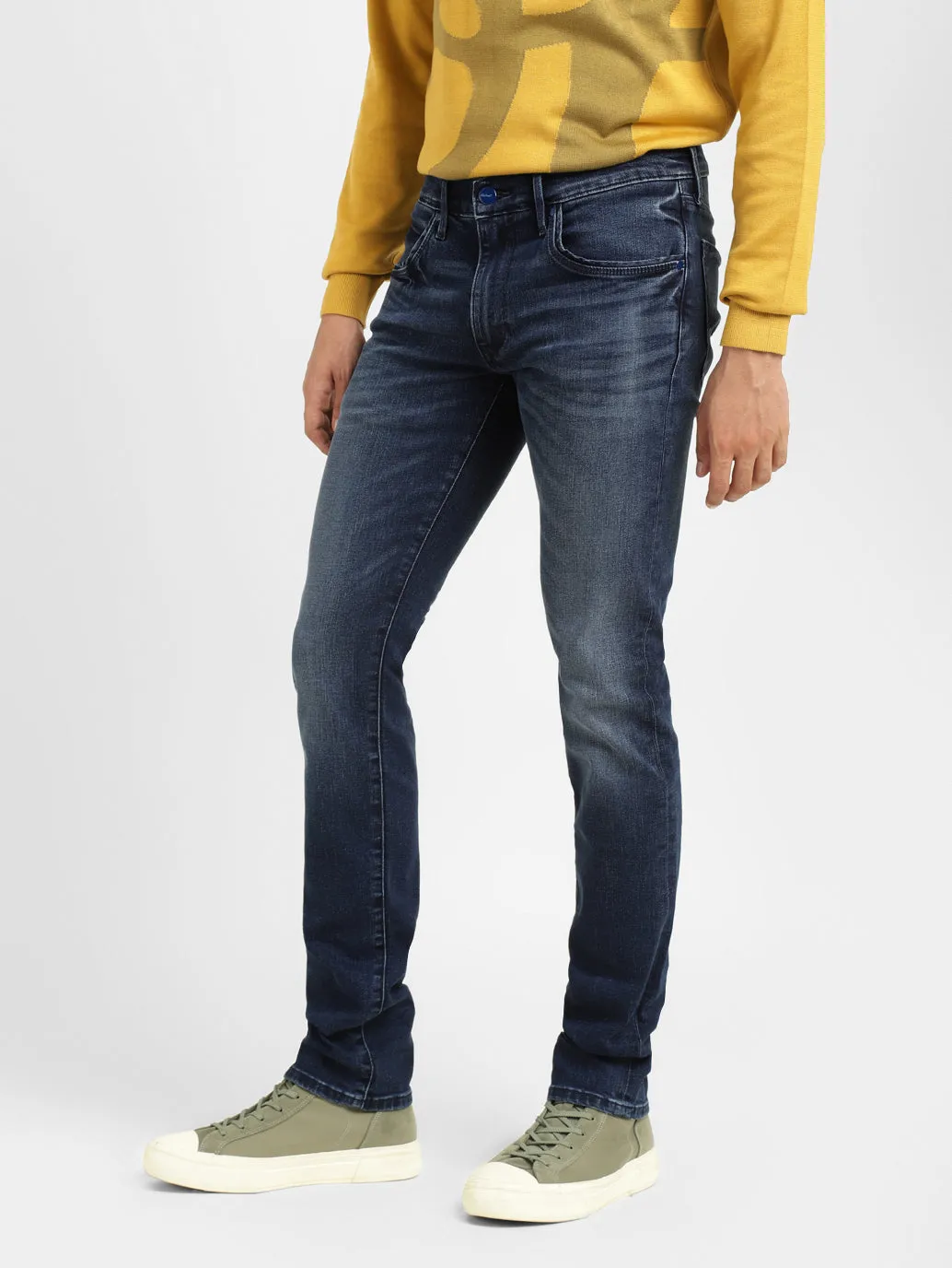 Men's 65504 Dark Indigo Skinny Fit Mid Rise Jeans
