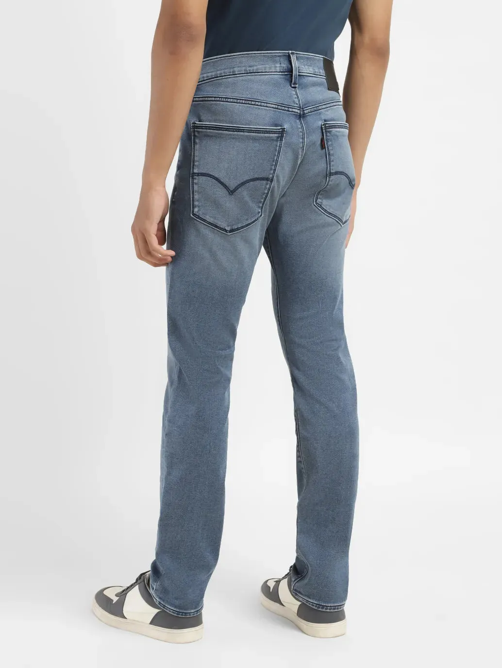 Men's 65504 Mid Indigo Skinny Fit Mid Rise Jeans