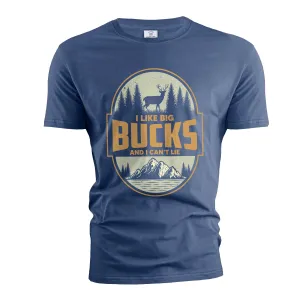 Men's Big Bucks T-shirt funny double meaning hunting father's day deer buck hunter gift tee