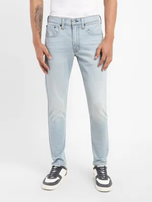 Men's Blue Skinny Fit Mid Rise Jeans
