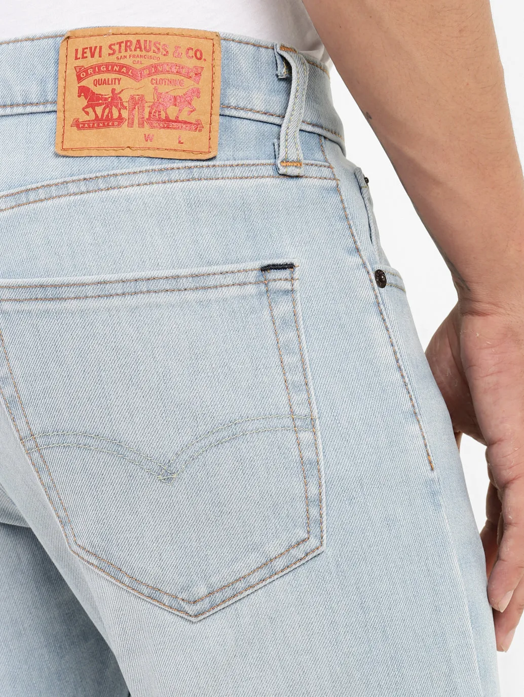 Men's Blue Skinny Fit Mid Rise Jeans