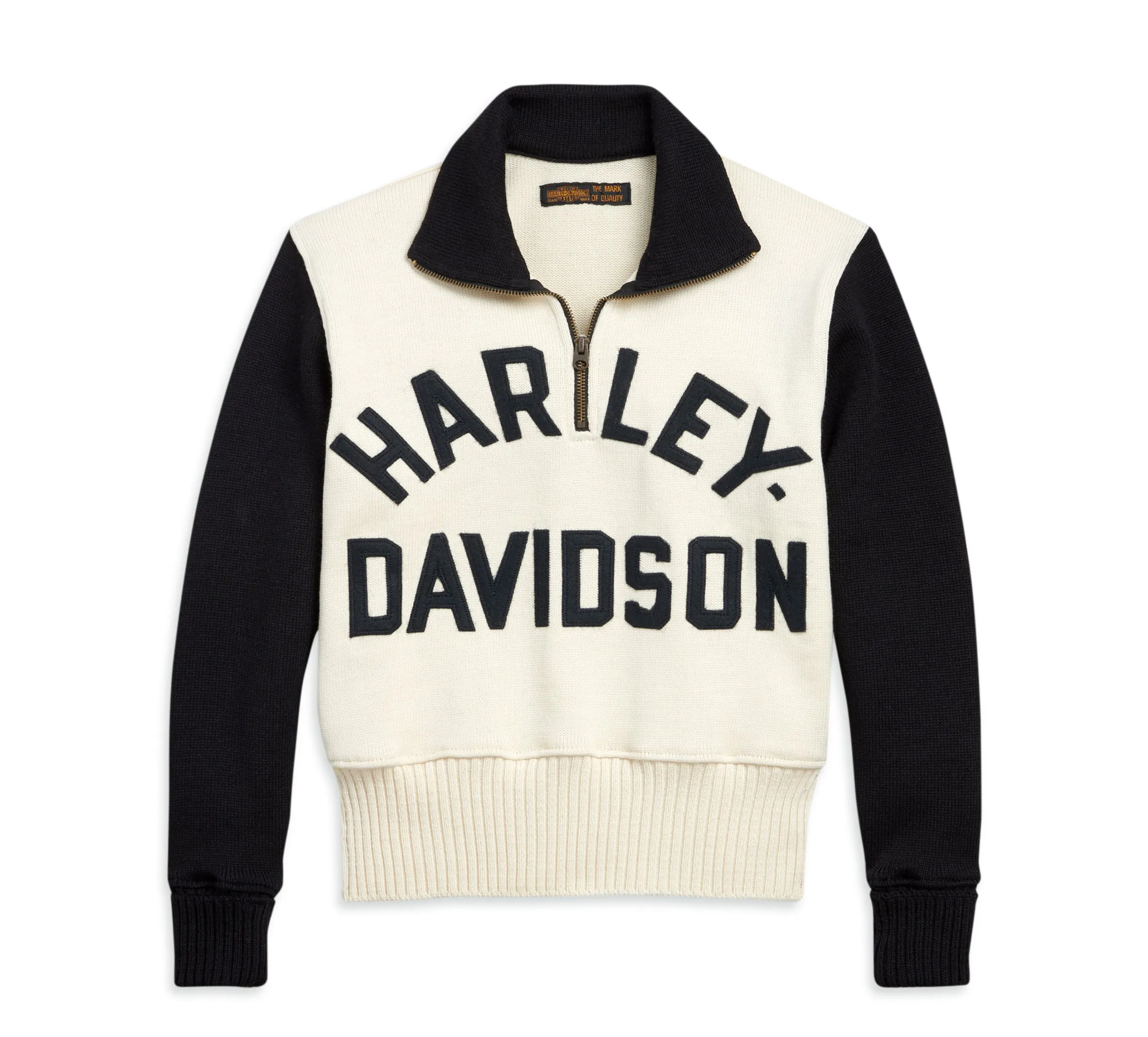 Men's CM Arch Race Font Sweater - Cream/Black