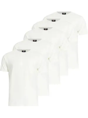 Men's Dovar T-Shirt 5pk White