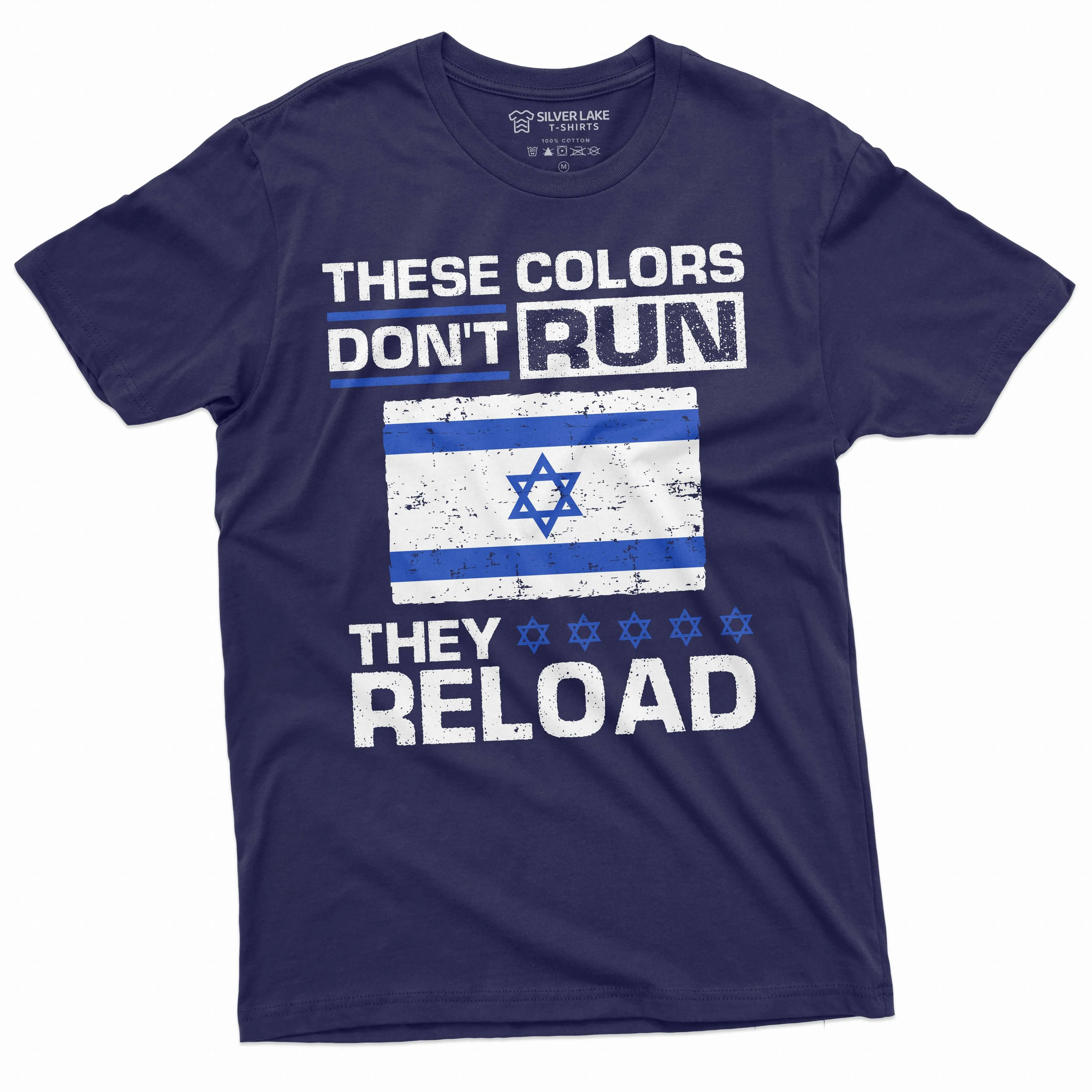 Men's Israel Military Shirt These Colors Don't Run They Reload Shirt Israeli Army Gifts