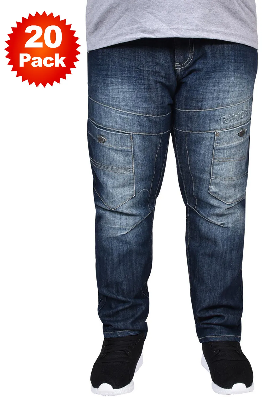 Mens Kastra Plus Size Jeans - 5/10/20 Pack