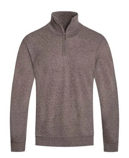 Mens Knit Quarter Zip Sweater