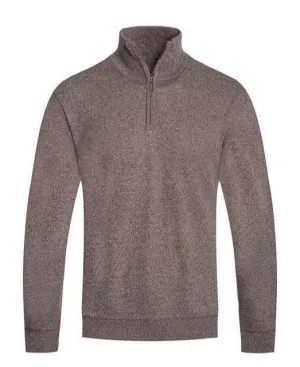 Mens Knit Quarter Zip Sweater