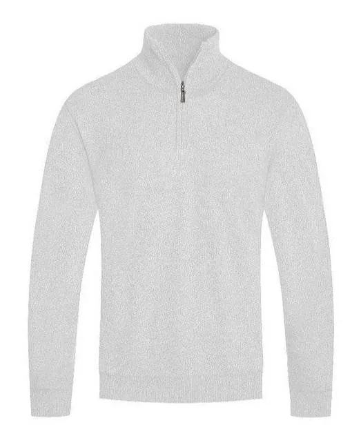 Mens Knit Quarter Zip Sweater