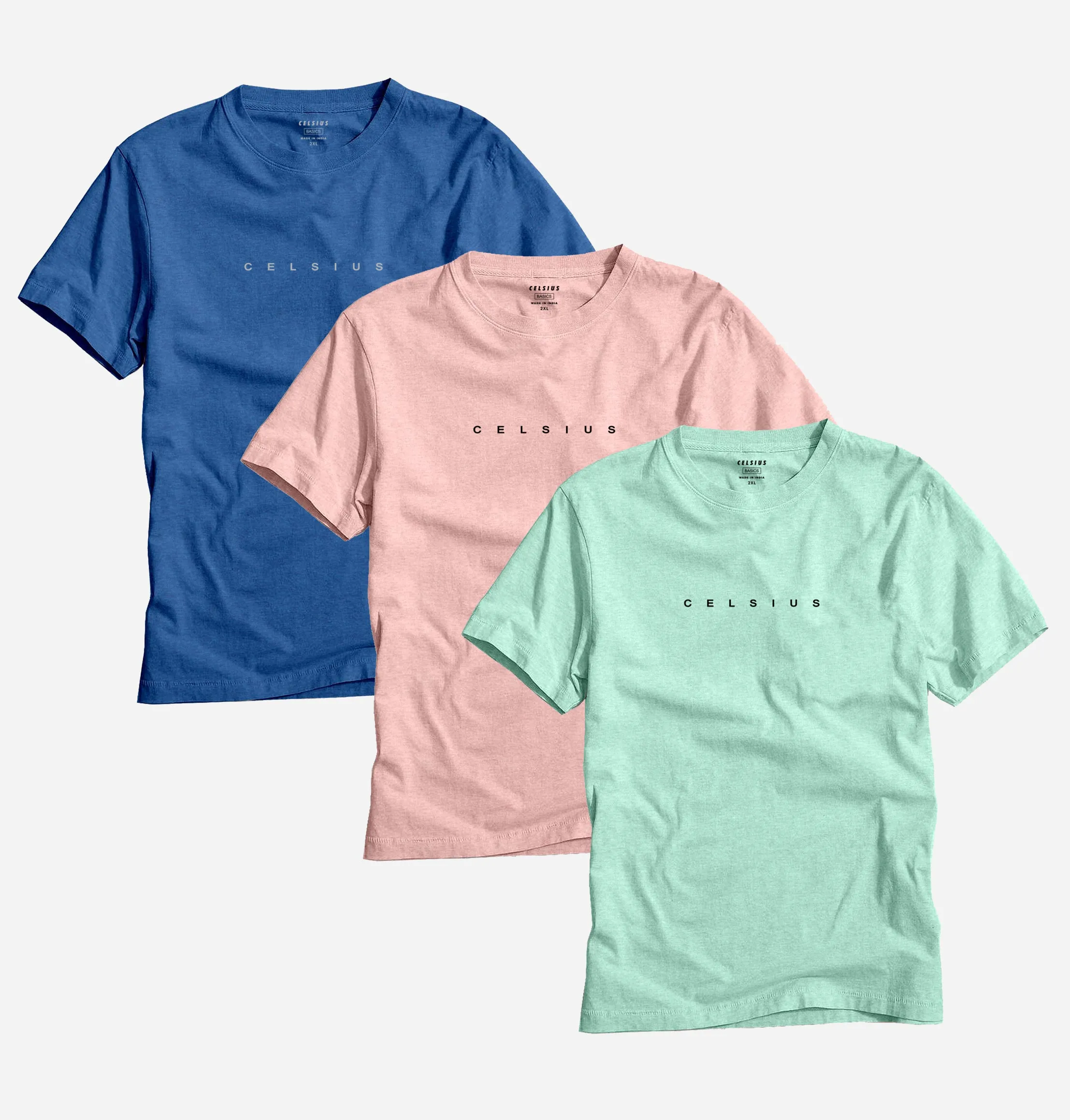 Men's Pack of 3 T-Shirts – Melange