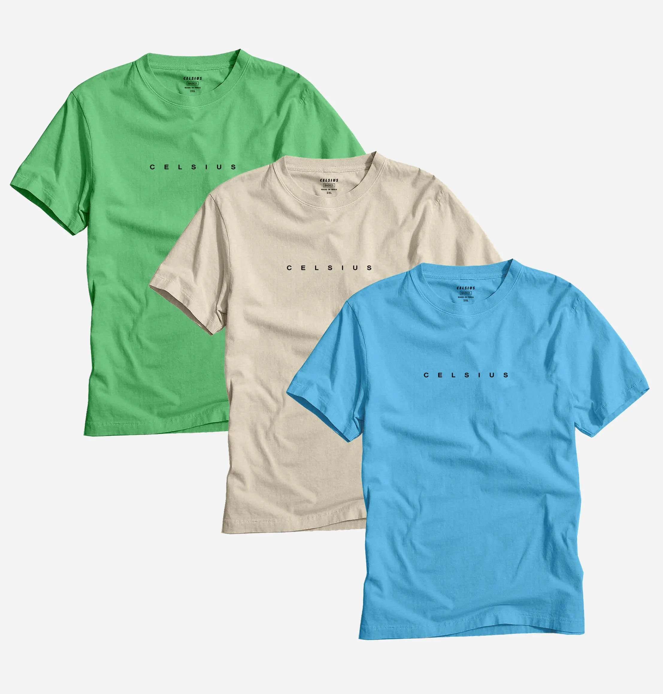 Men's Pack of 3 T-Shirts – Melange