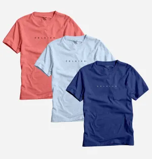 Men's Pack of 3 T-Shirts – Melange