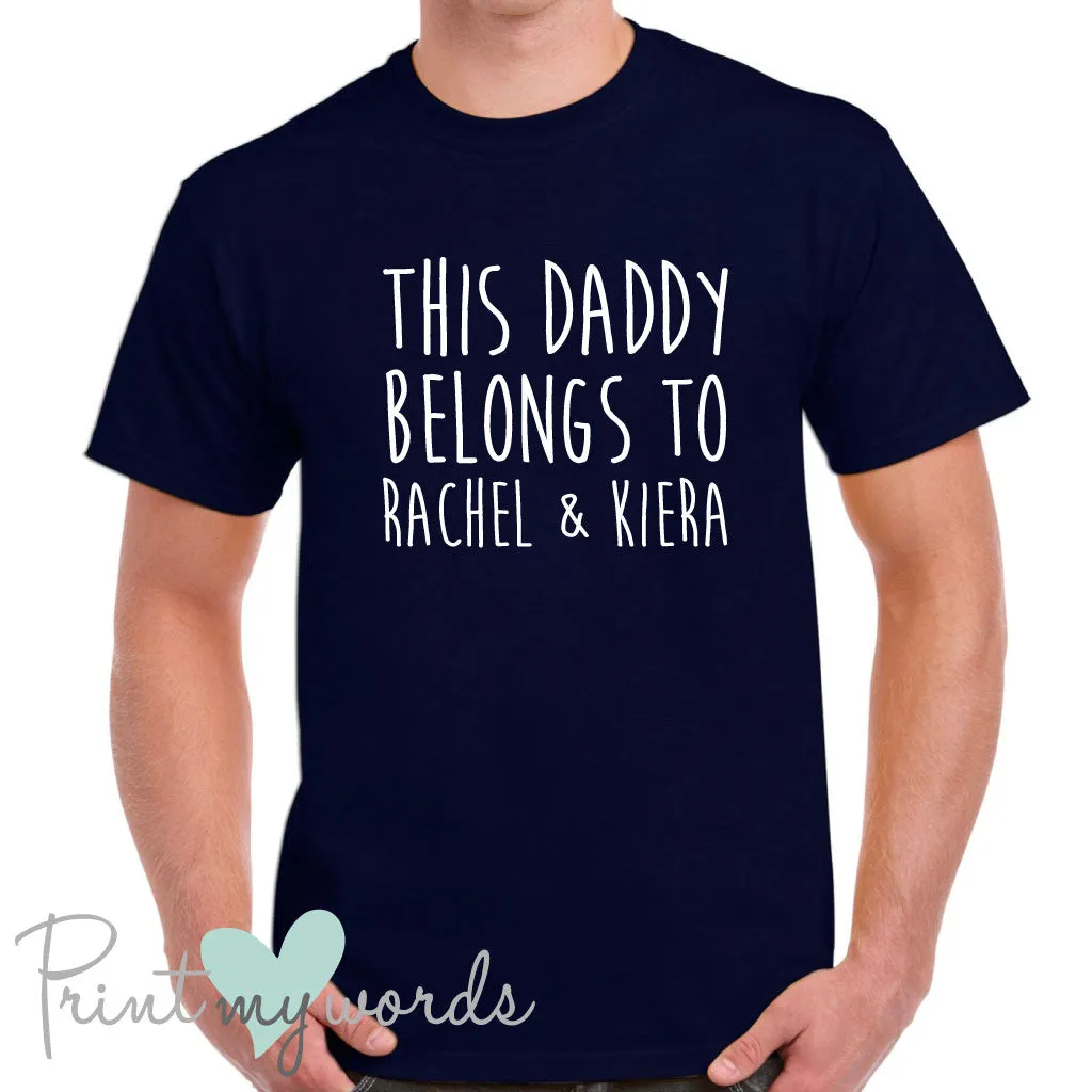 Men's Personalised This Daddy Belongs Father's Day T-Shirt