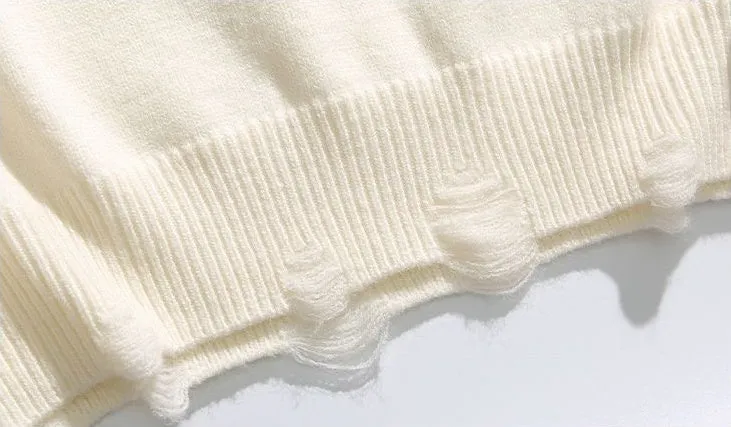Men's Ringer Sweater with a Stylish V-neck Design
