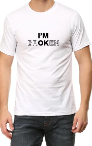 Men's Tshirt - DRON I AM OK - ABA68 White