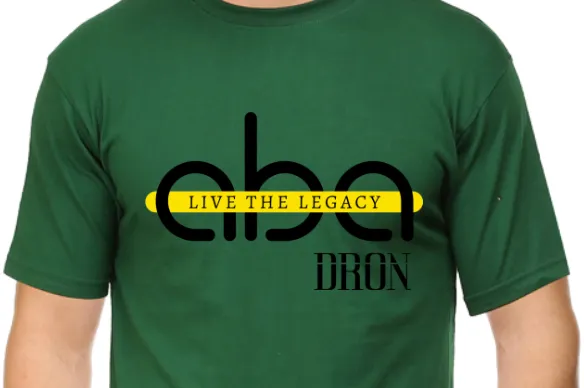 Men's Tshirt - Live the Legacy - ABA02 Bottle Green