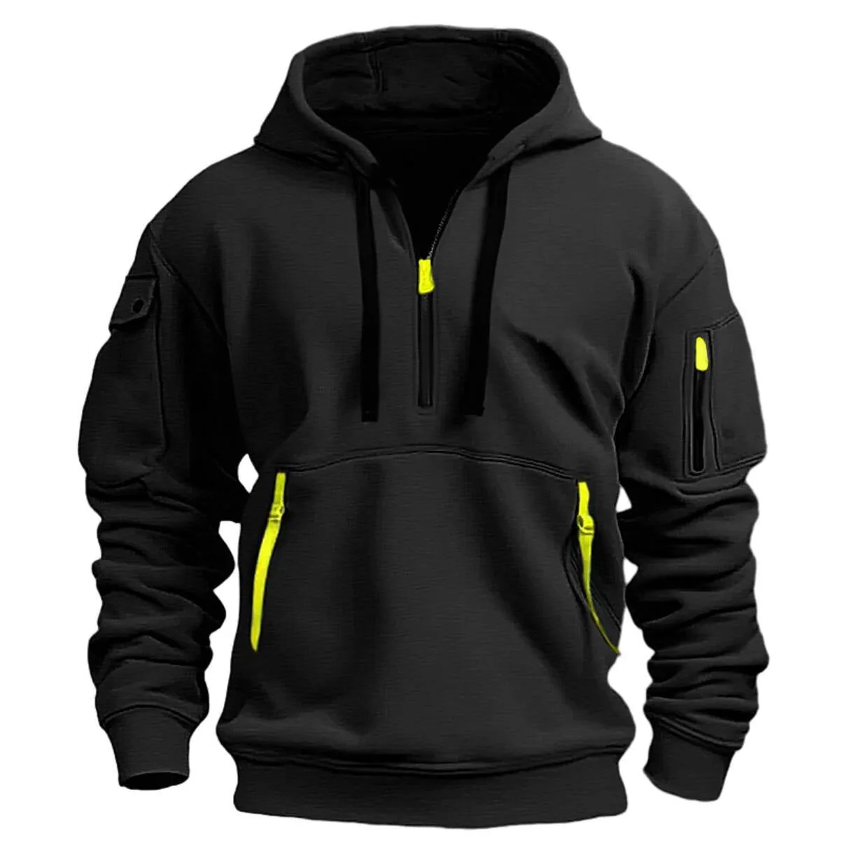 Men's versatile zip-up hoodie