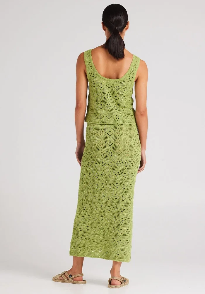 Messina Knit Singlet Top Daiquiri