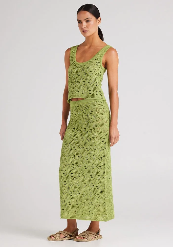 Messina Knit Singlet Top Daiquiri