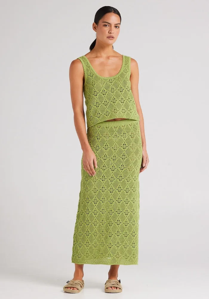 Messina Knit Singlet Top Daiquiri