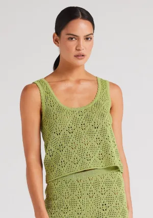 Messina Knit Singlet Top Daiquiri