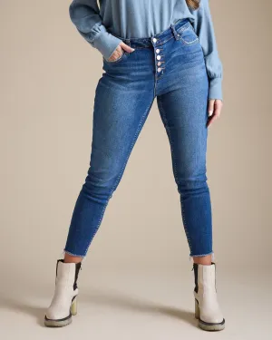 Mid Rise Ankle Skinny