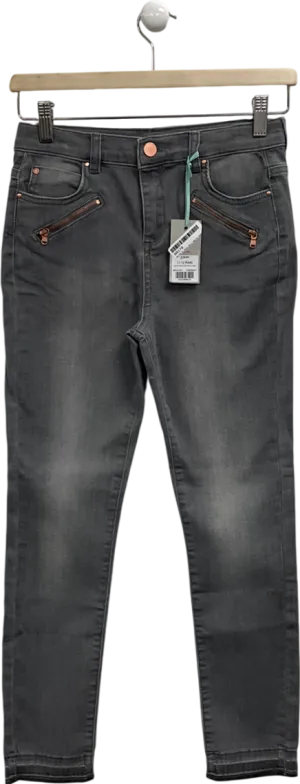 Mintie by Mint Velvet Grey Let Down Hem Skinny Jeans 11 Years