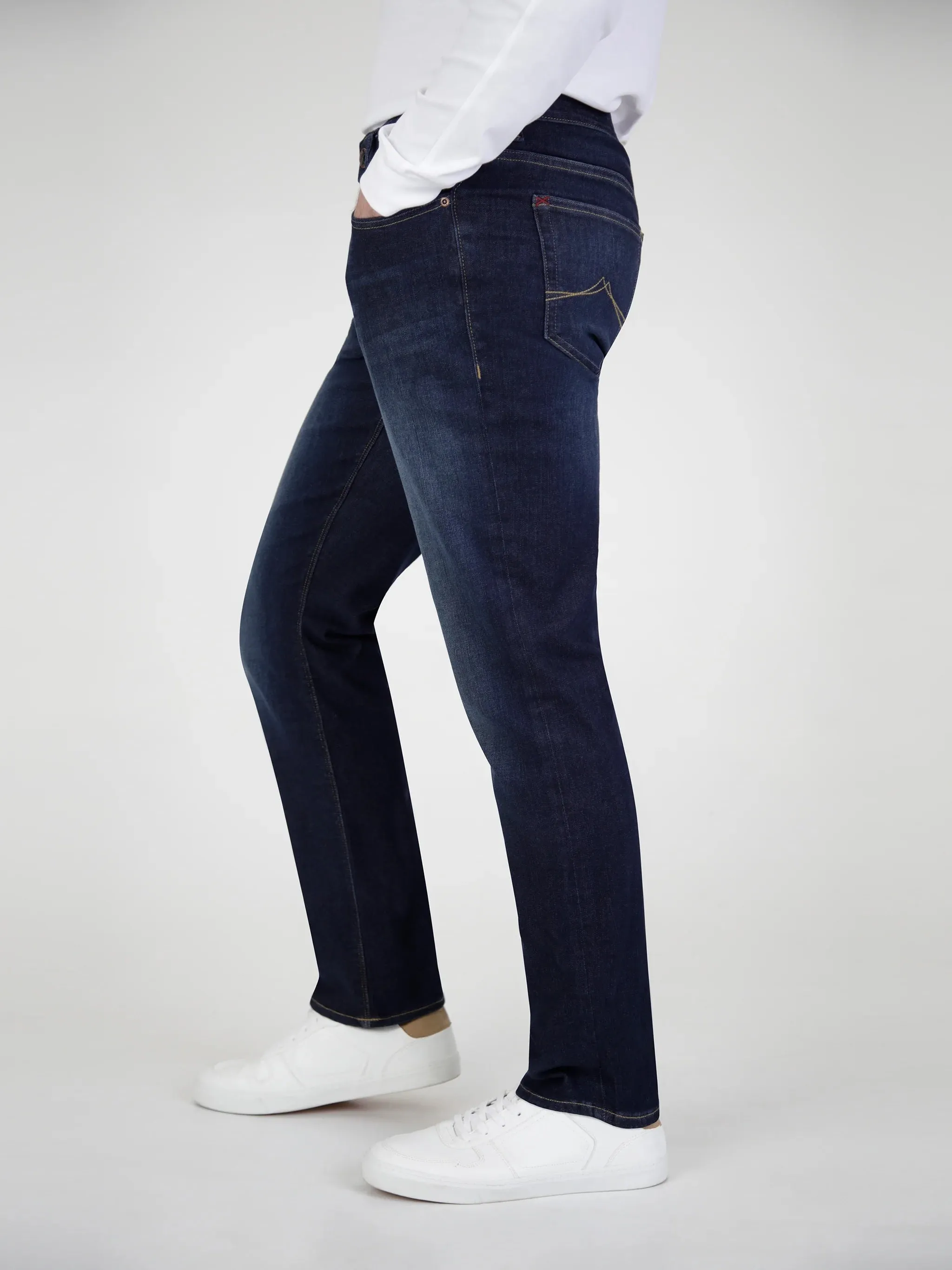 Mish Mash 1987 Flex Straight Leg Active Denim Jean - Dark