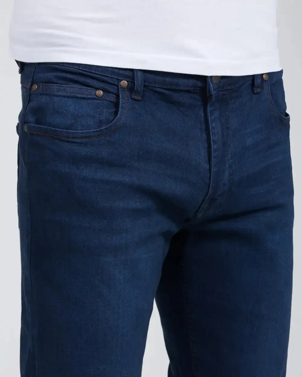 Mish Mash Mens Jeans Straight Leg 1987 Hurst Blue Blue