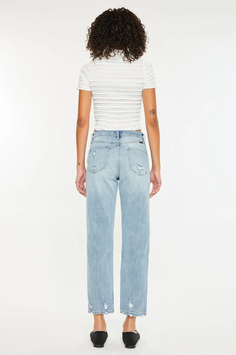 Missy High Rise Slim Straight Leg Jeans