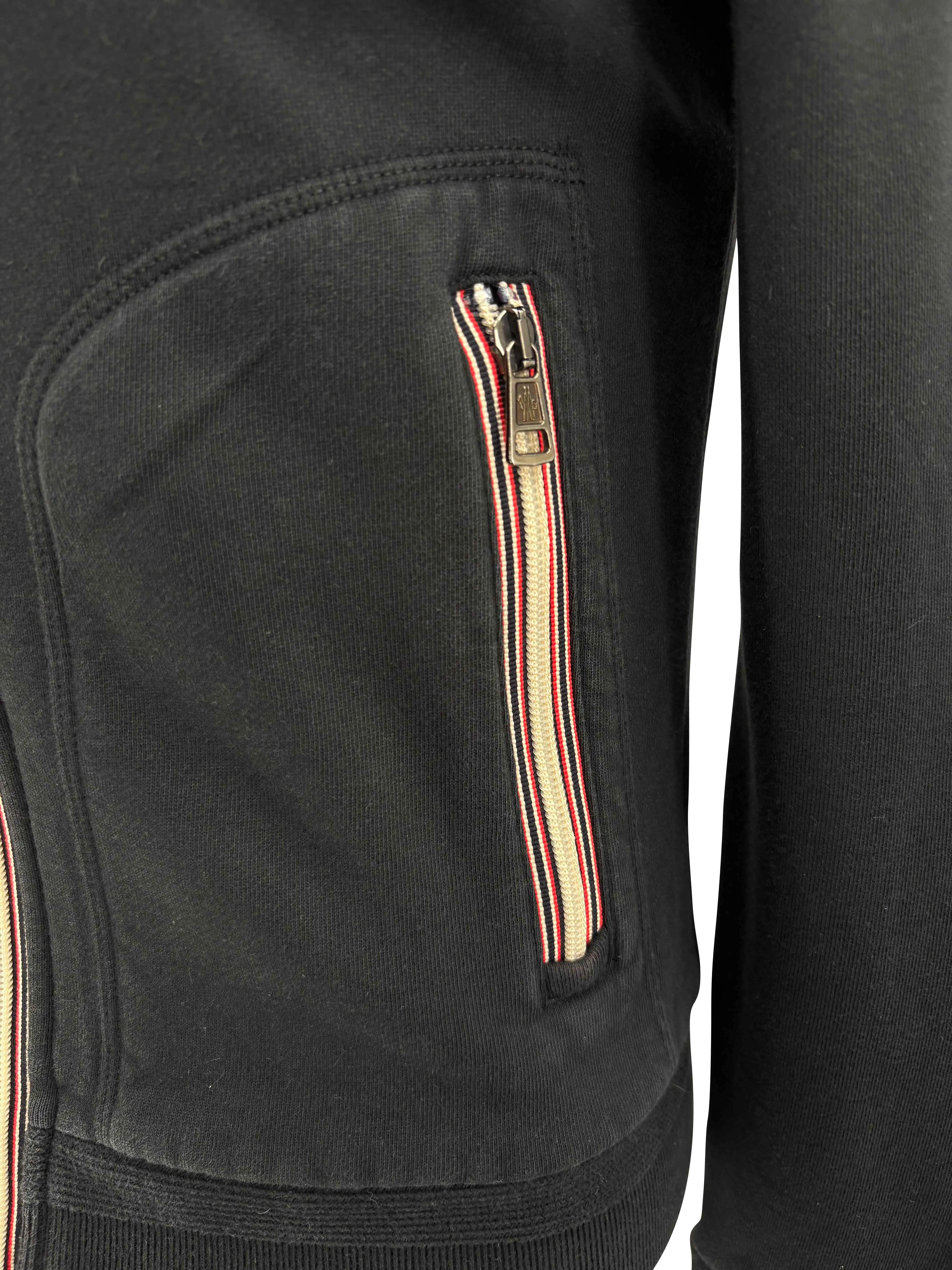 Moncler Maglia Zip Up Jacket - Black