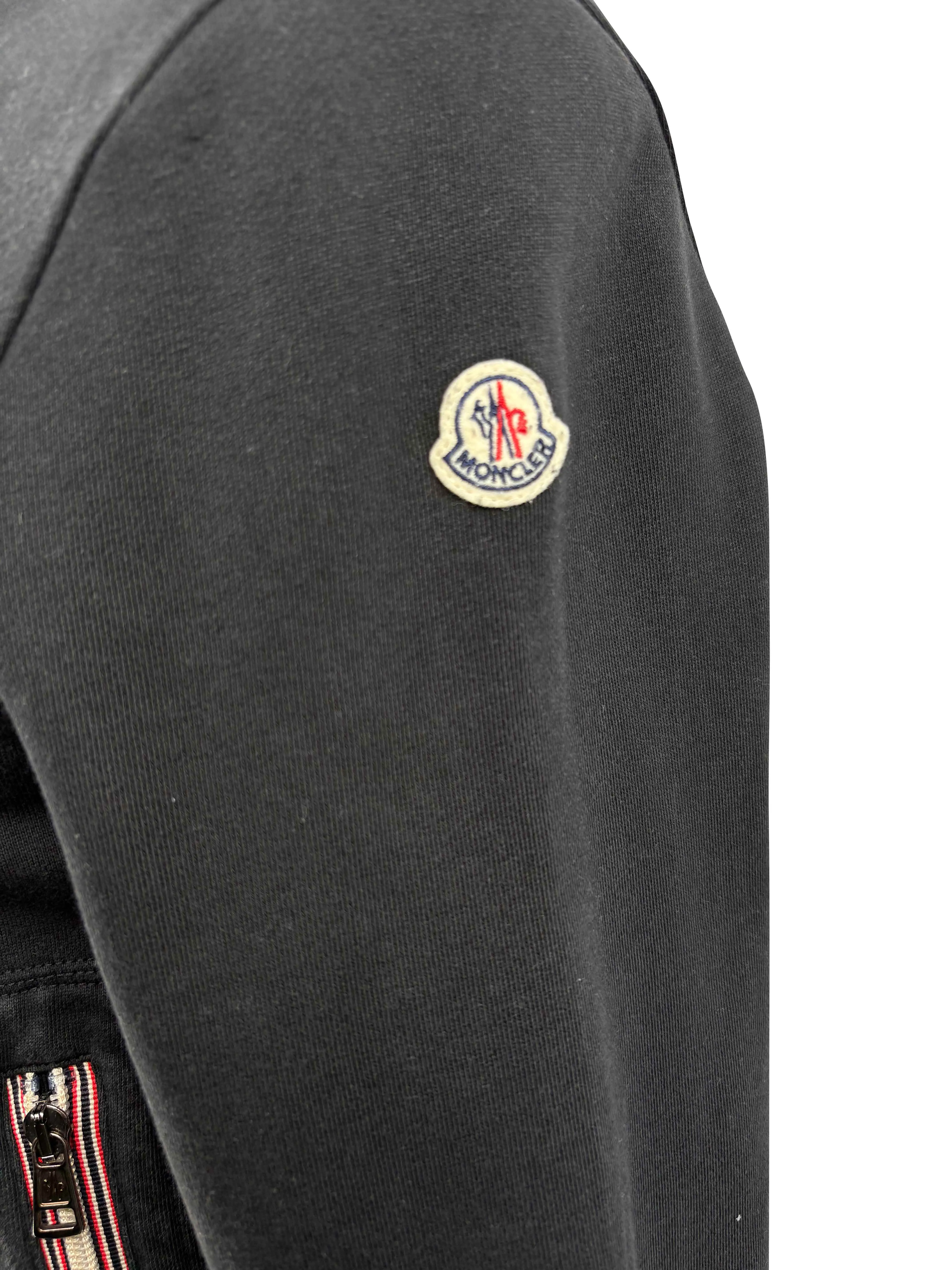 Moncler Maglia Zip Up Jacket - Black