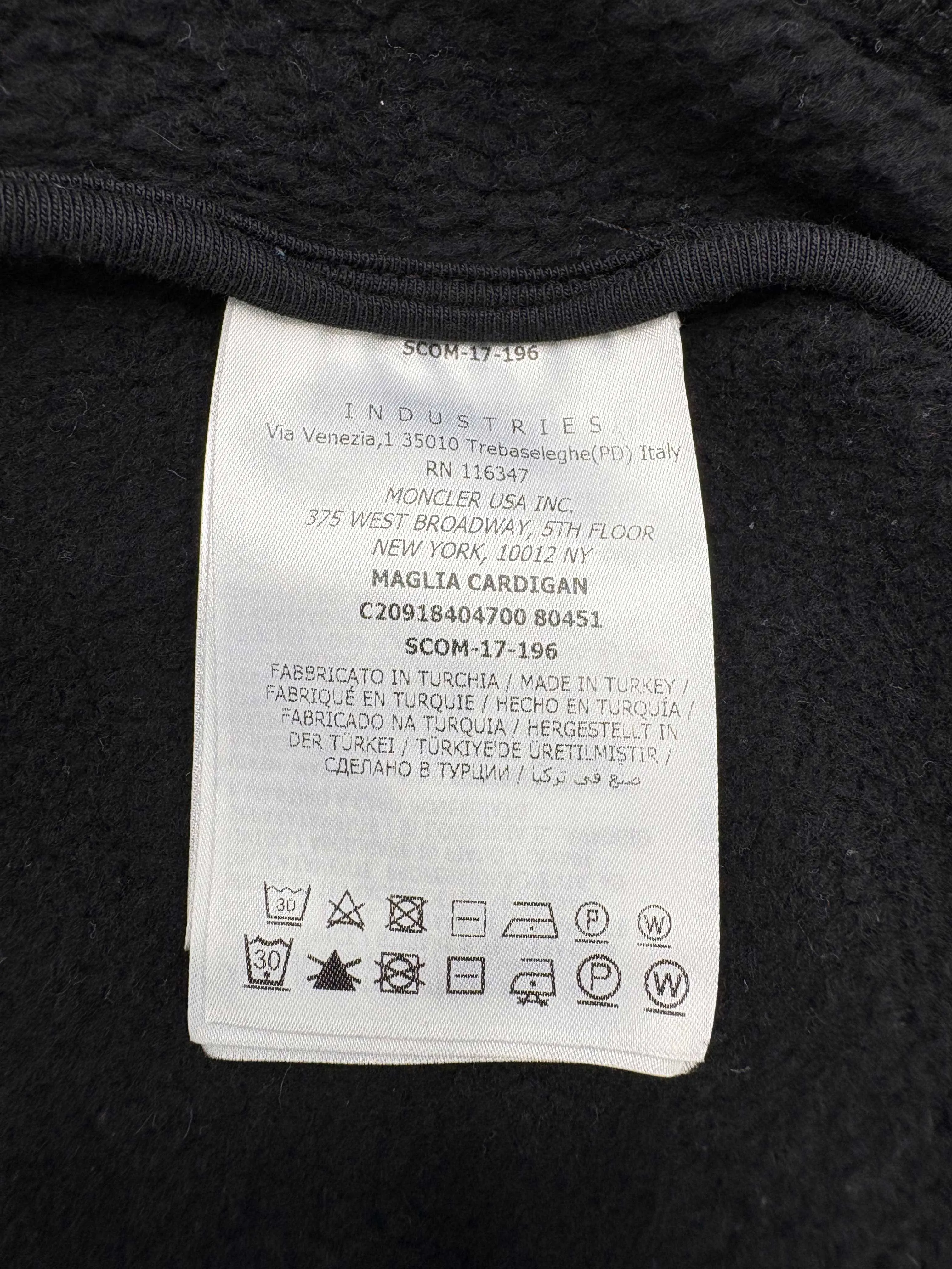 Moncler Maglia Zip Up Jacket - Black