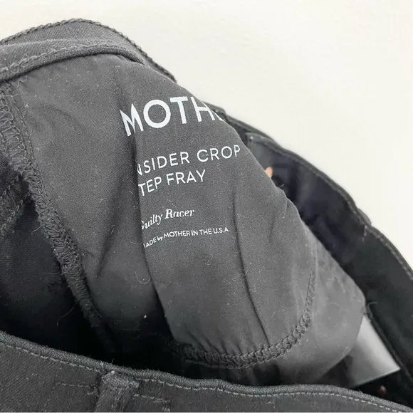 Mother Insider Crop Step Fray in Guilty Racer