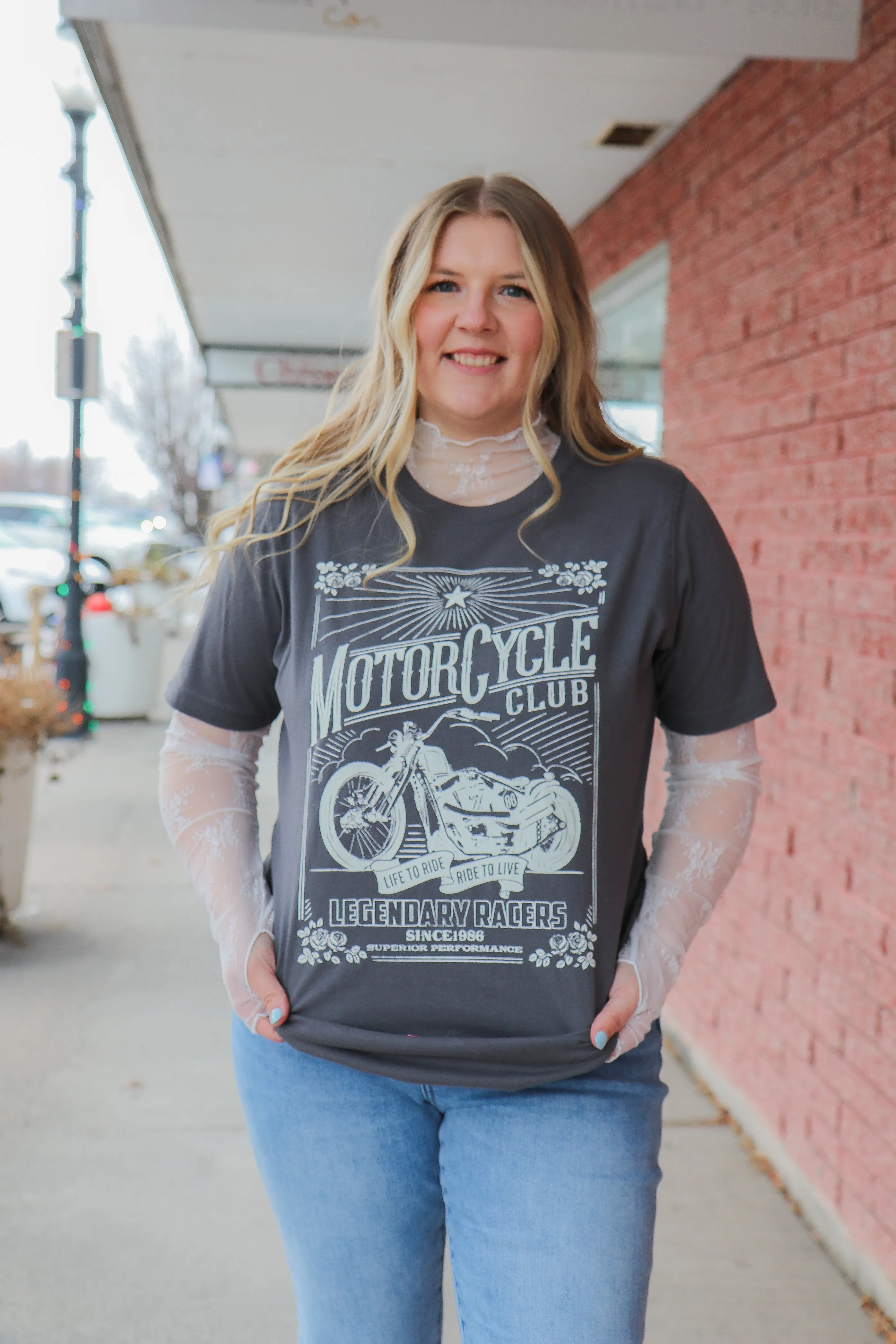 Motorcycle Club Graphic T-Shirt