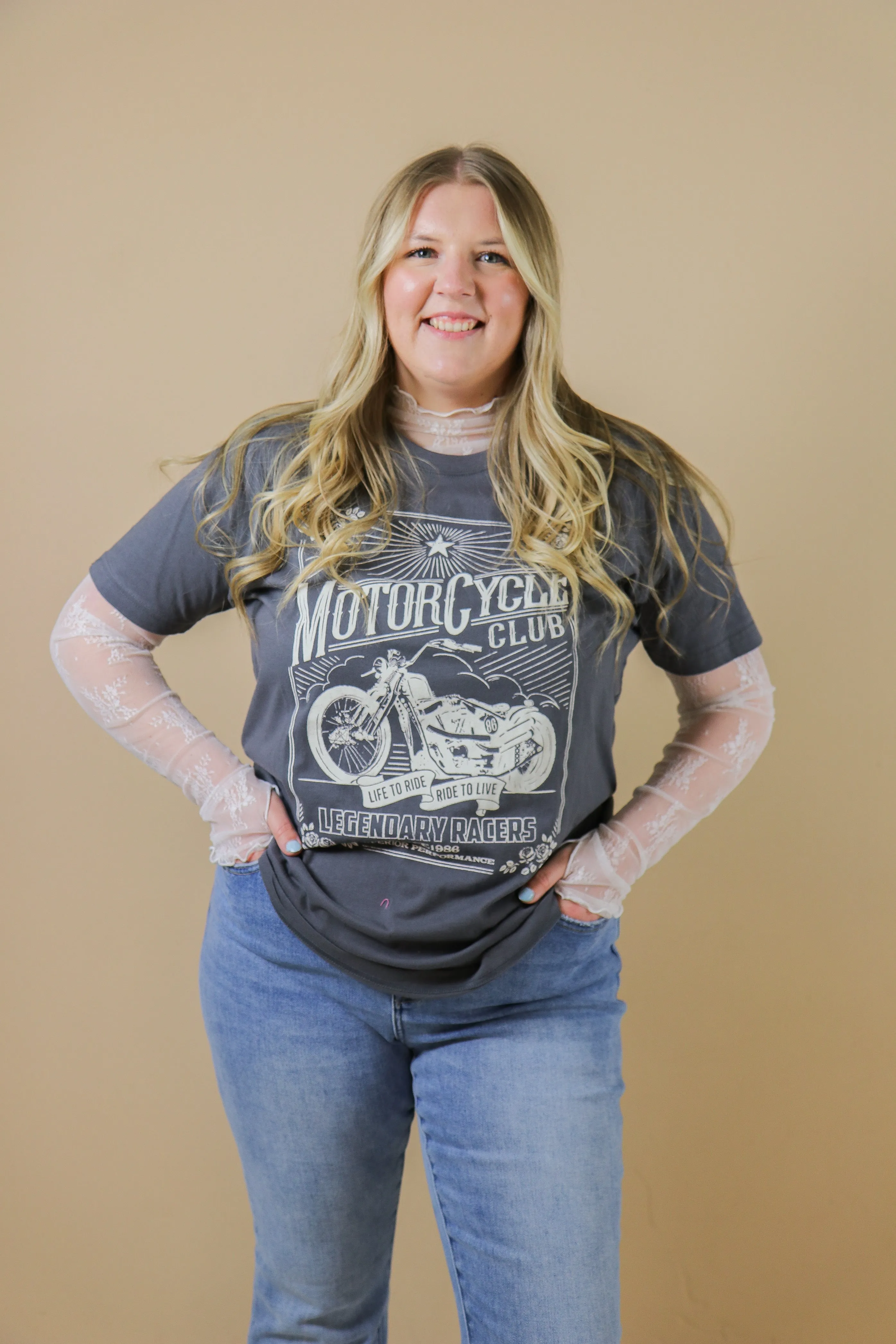 Motorcycle Club Graphic T-Shirt