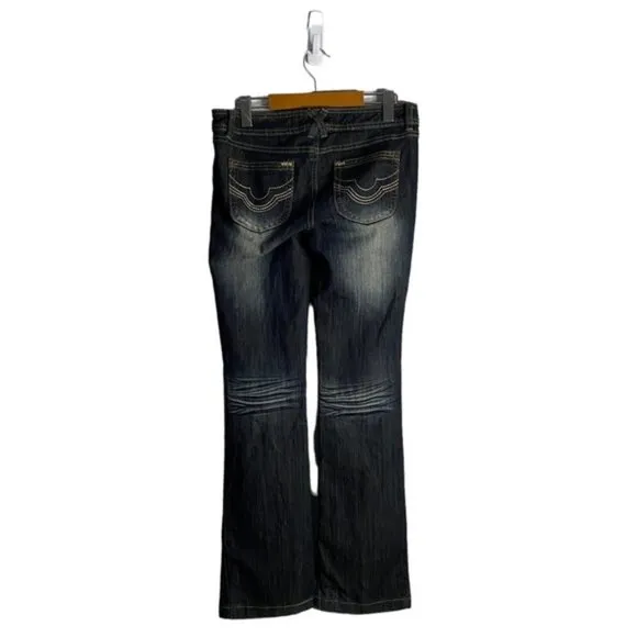 Mudd Women's Low Rise Dark Wash Straight Leg Denim Jeans