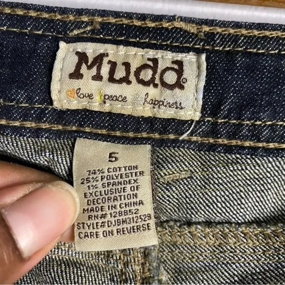Mudd Women's Low Rise Dark Wash Straight Leg Denim Jeans