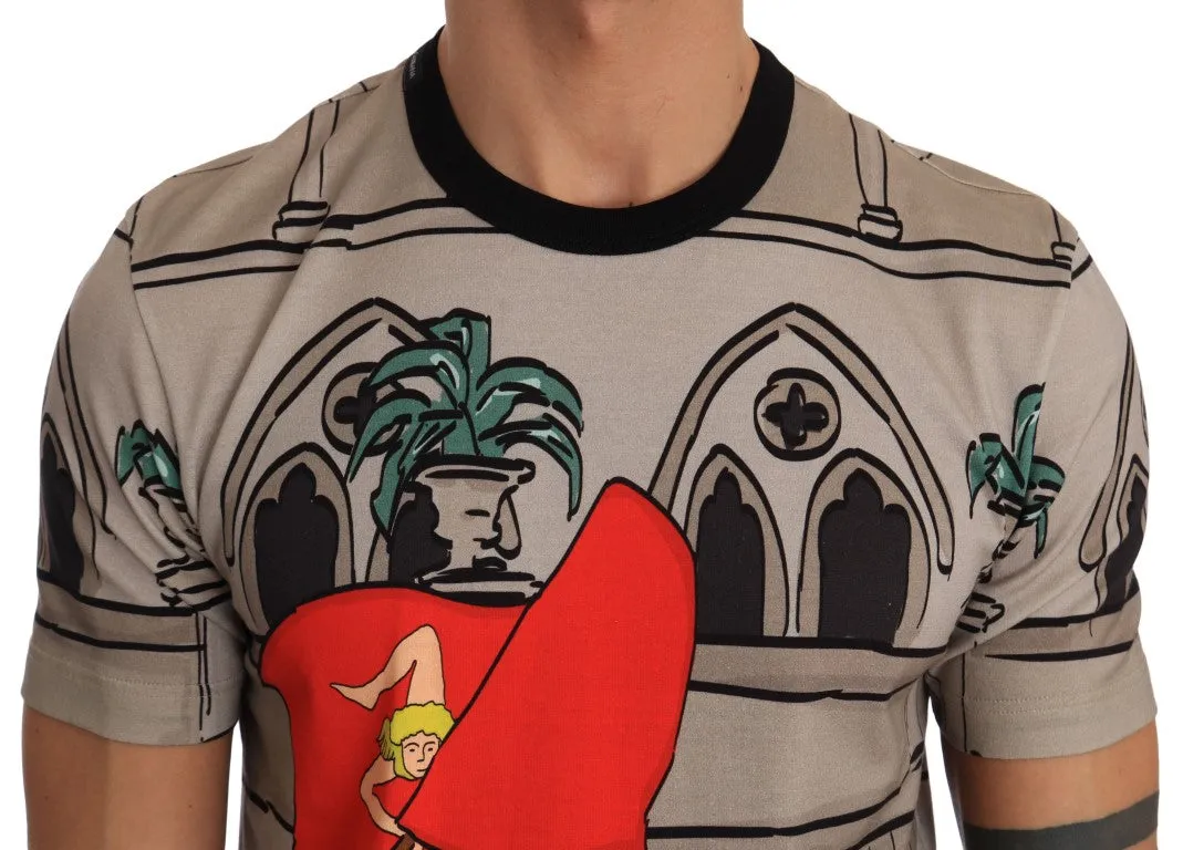 Multicolor Cotton Crewneck T-Shirt